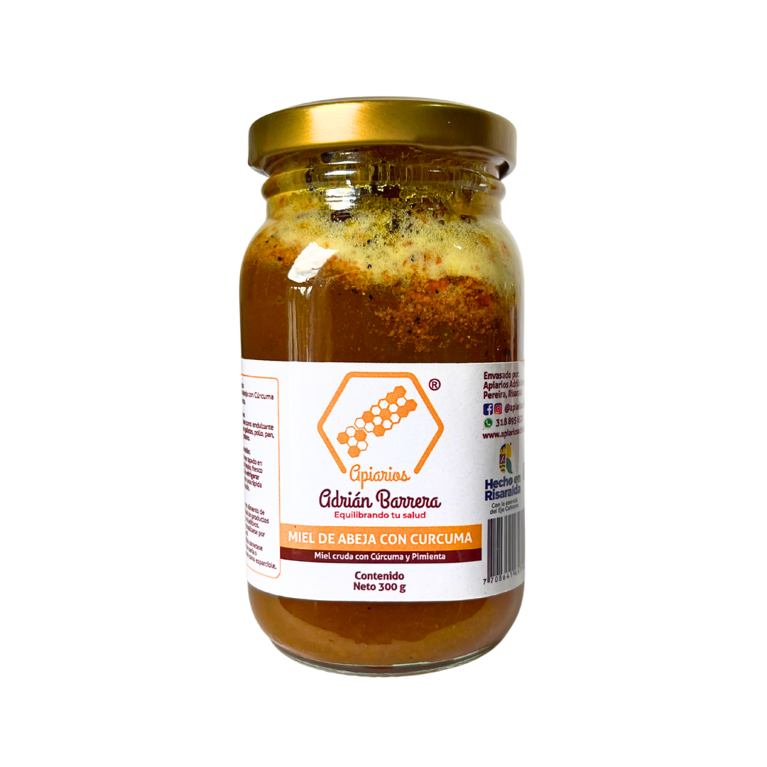 Miel con Cúrcuma y Pimienta – 300 g
