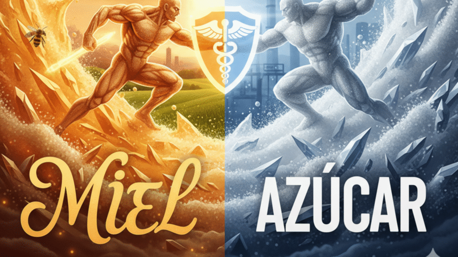 Miel vs. Azúcar La Batalla por tu Salud. ¿Ganadora Indiscutible