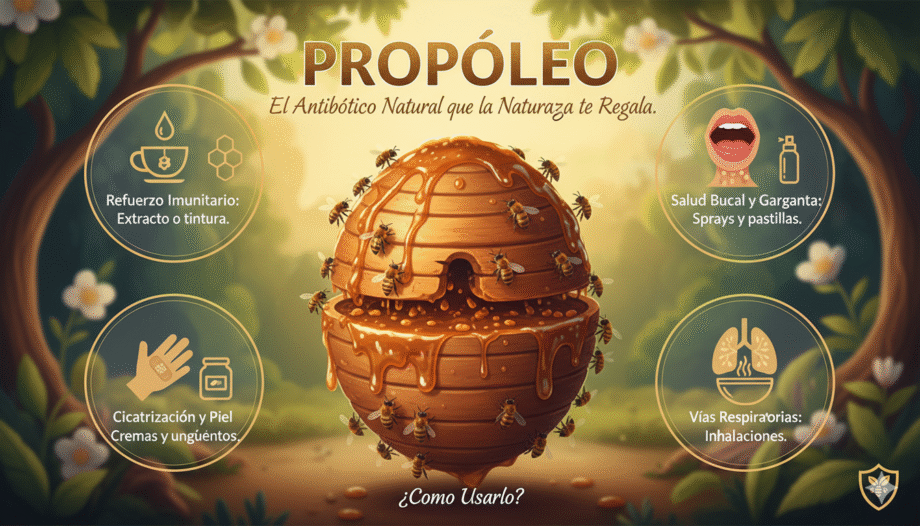 Propóleo El Antibiótico Natural que la Naturaleza te Regala. ¿Cómo Usarlo